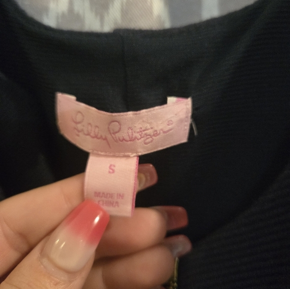 Lilly Pulitzer Nicolette Front Zip Navy Dress Small - Picture 3 of 9